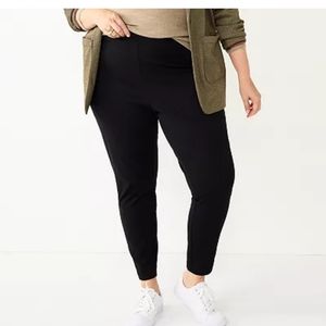 NWT Women's Black Ponte Leggings